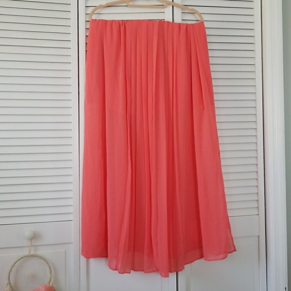 Coral Tapered Maxi Skirt